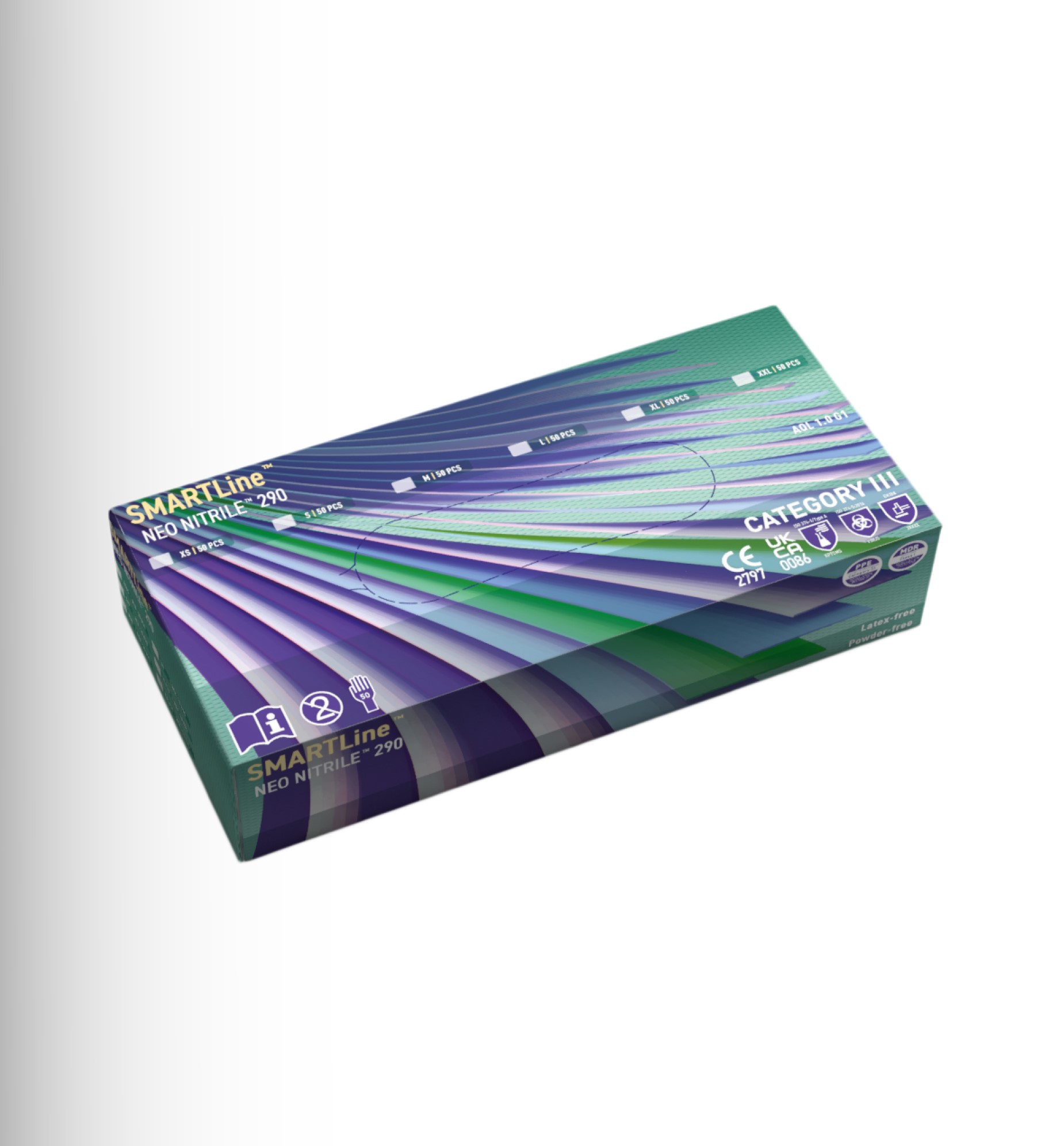 SMARTLine™ NEO NITRILE™ 290 XSSMLXLXXL